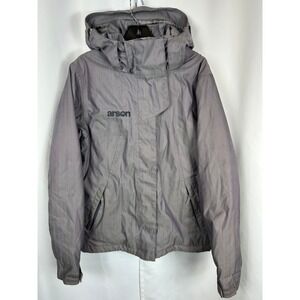 Arson Element Protection Purple Hooded Snowboard Jacket Gorpcore Winter Coat  L